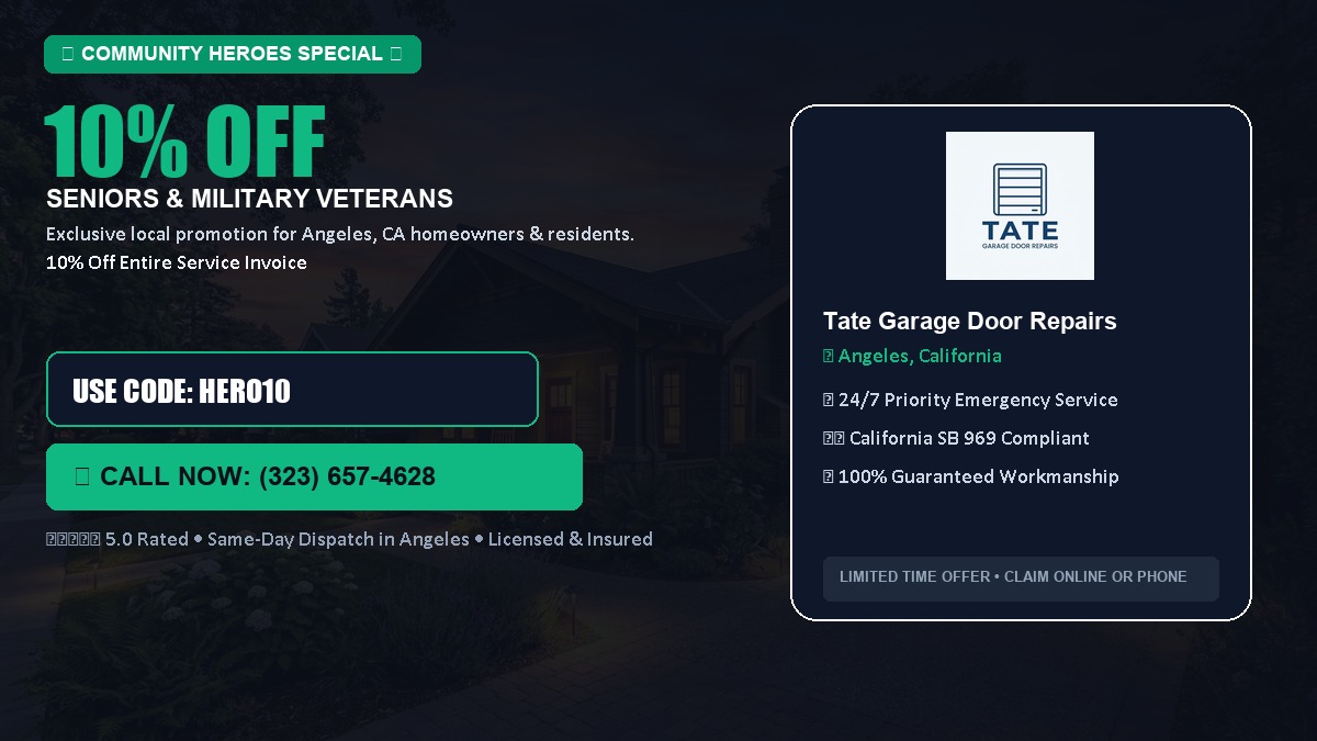 10% OFF Senior Citizens (65+) & Military / Veteran Community Discount in Angeles, CA